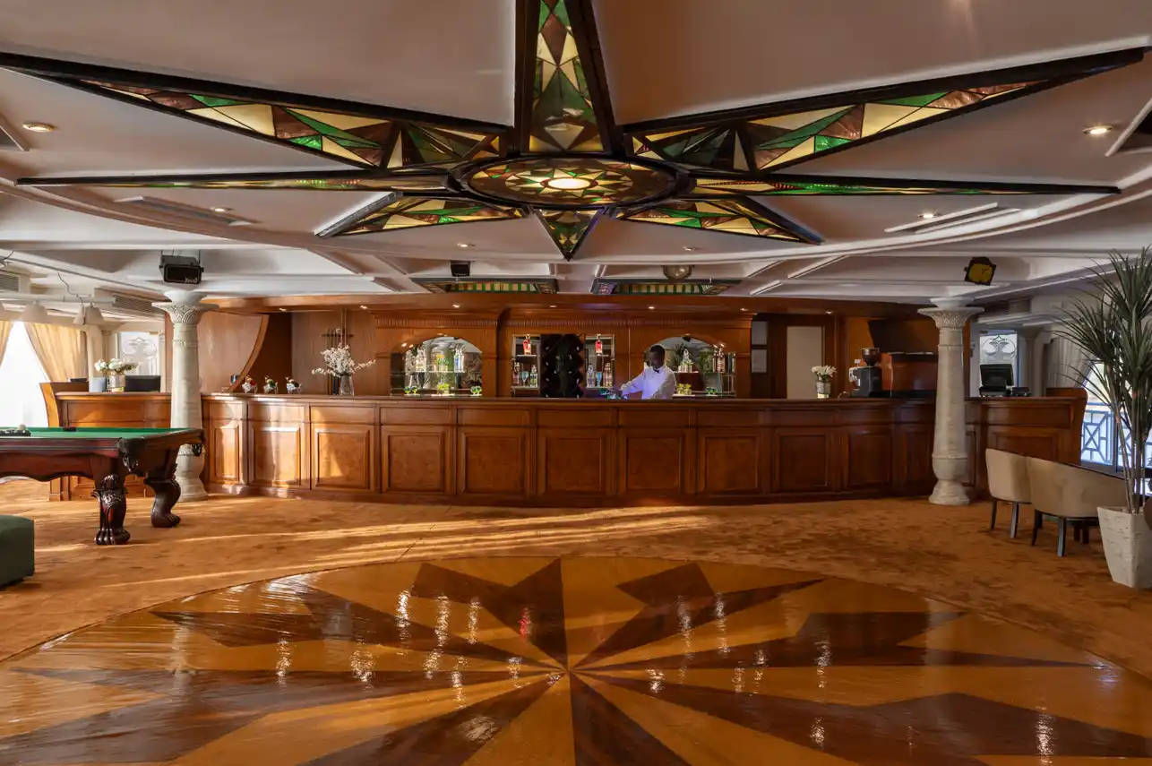 Lounge aboard the MS Nile Crown III Nile Cruise Nile cruise